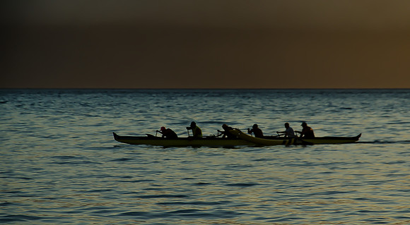 Sunset Outrigger, Ka'anapali Beach, Maui, Hawai'I | Pono Images