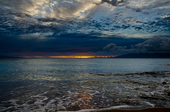 Sunset Calm, Mahinahina Pt, Maui, HI | Pono Images