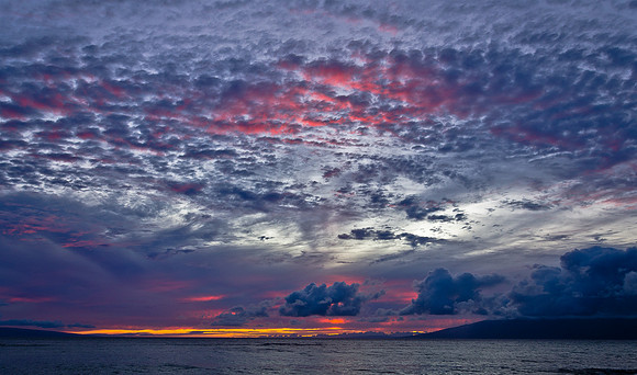 Pink Clouds, Mahinahina Pt, Maui, HI | Pono Images