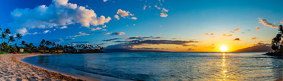 Napili Bay Sunset Panorama  II